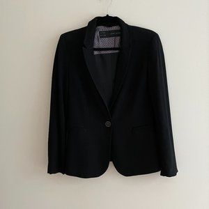 Zara Black Lightweight Blazer Size Med